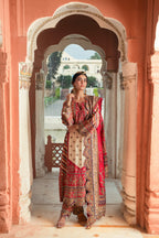 Adaa Off-White A-Line Long Kurta Set