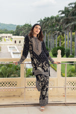 Meher Black Short Kurta with Pants