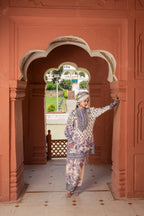 Meher Off-White Short Kurta with Pants