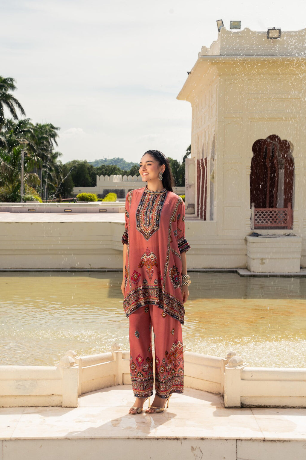Khwaab Blush Pink Kaftan Set