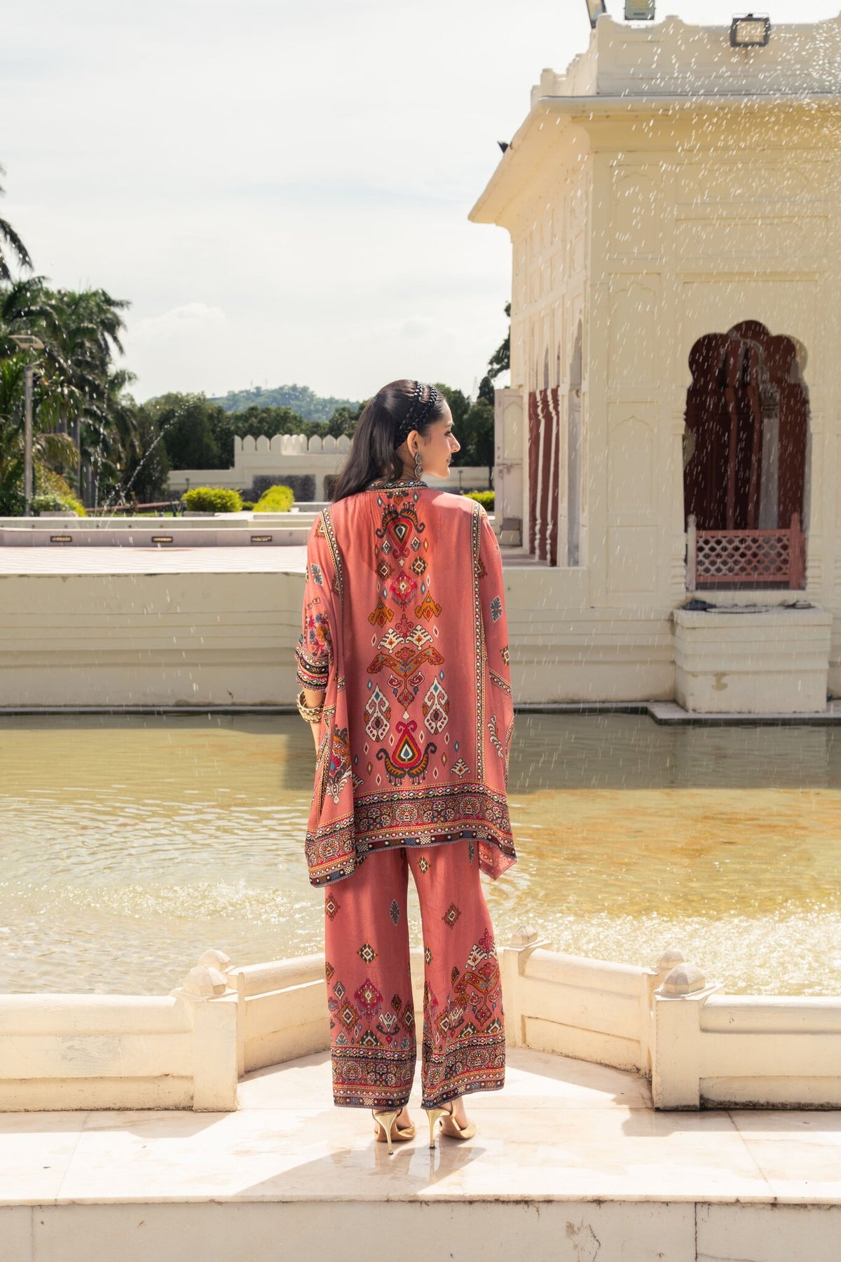 Khwaab Blush Pink Kaftan Set