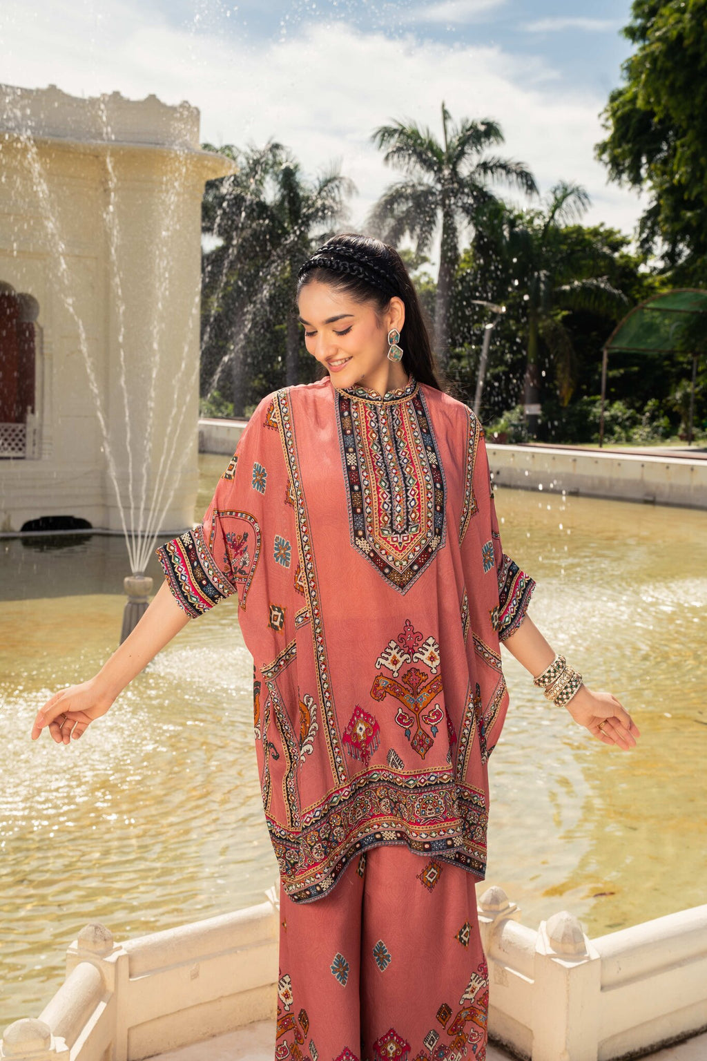 Khwaab Blush Pink Kaftan Set