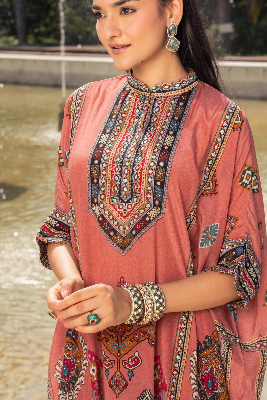 Khwaab Blush Pink Kaftan Set