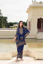 Khwaab Indigo Kaftan Set