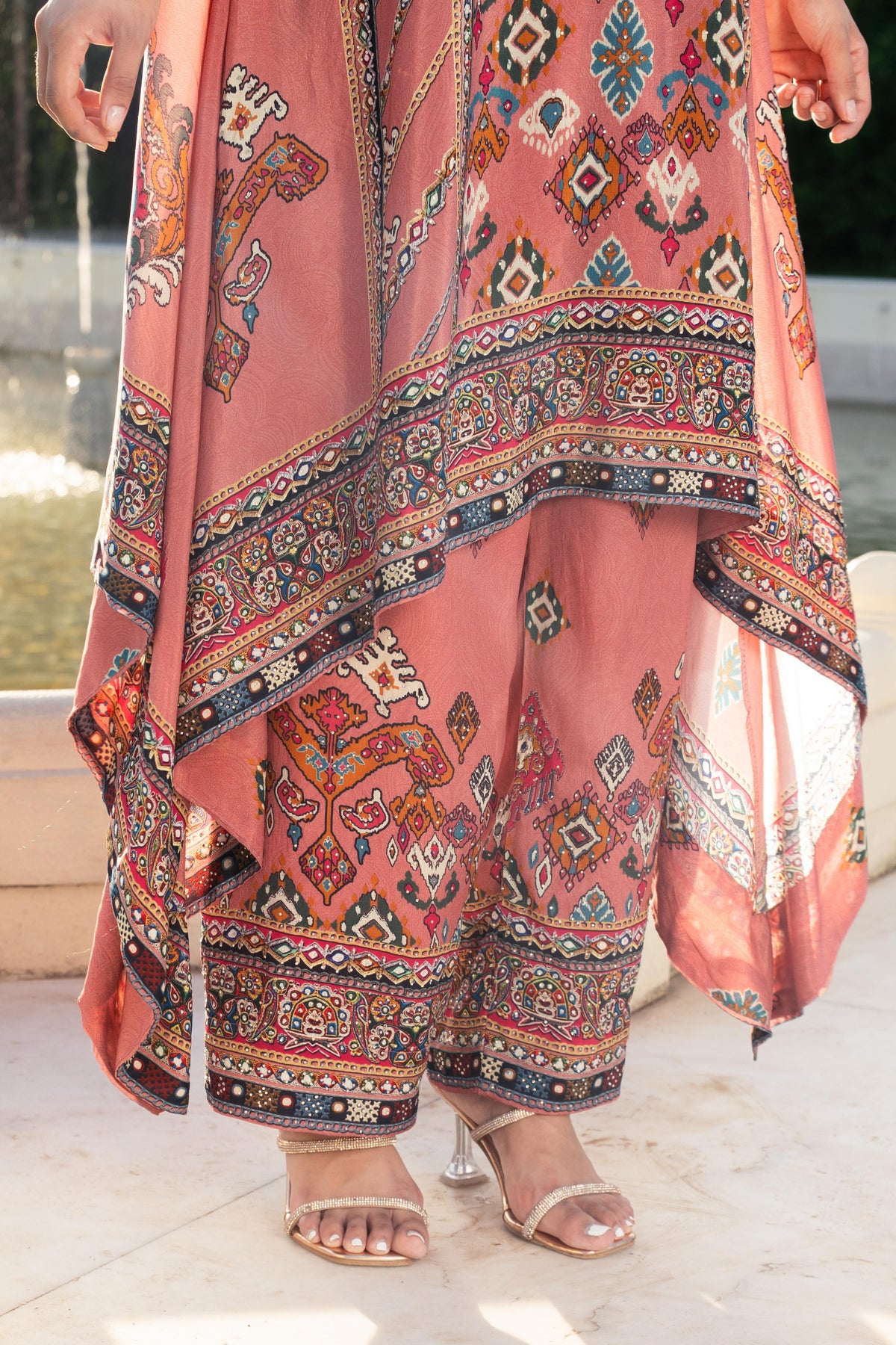 Ziya Blush Pink A-Line Kurta Set