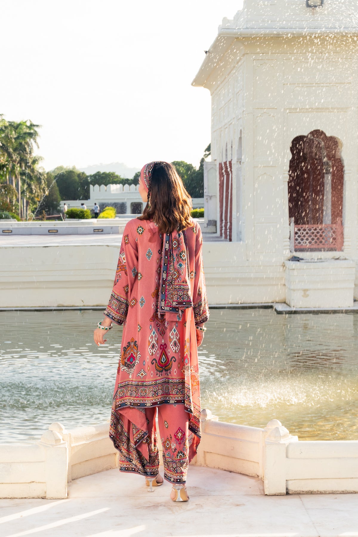 Ziya Blush Pink A-Line Kurta Set