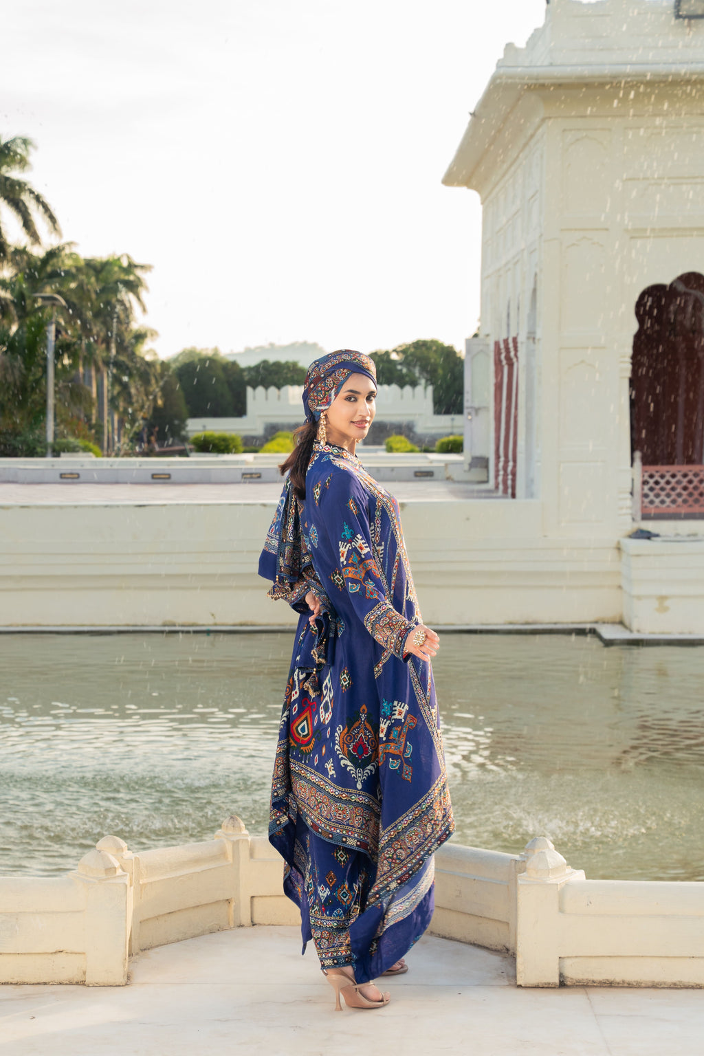Ziya Indigo A-Line Kurta Set
