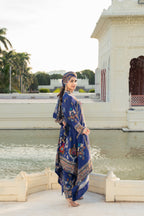 Ziya Indigo A-Line Kurta Set