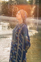 Ziya Indigo A-Line Kurta Set