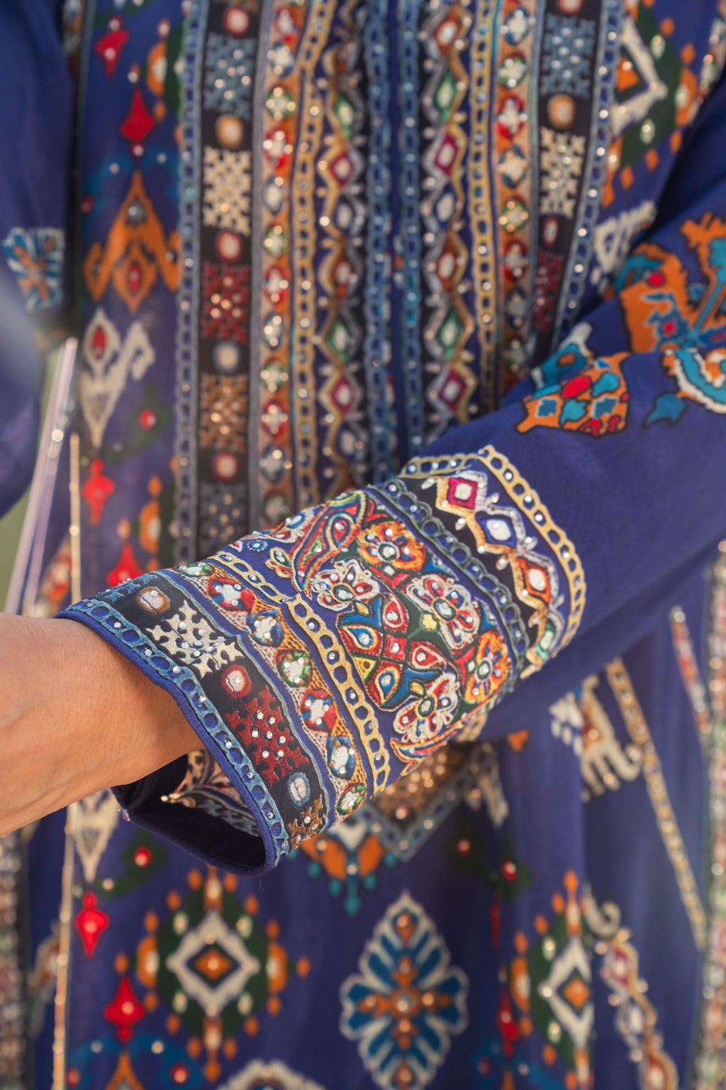 Ziya Indigo A-Line Kurta Set