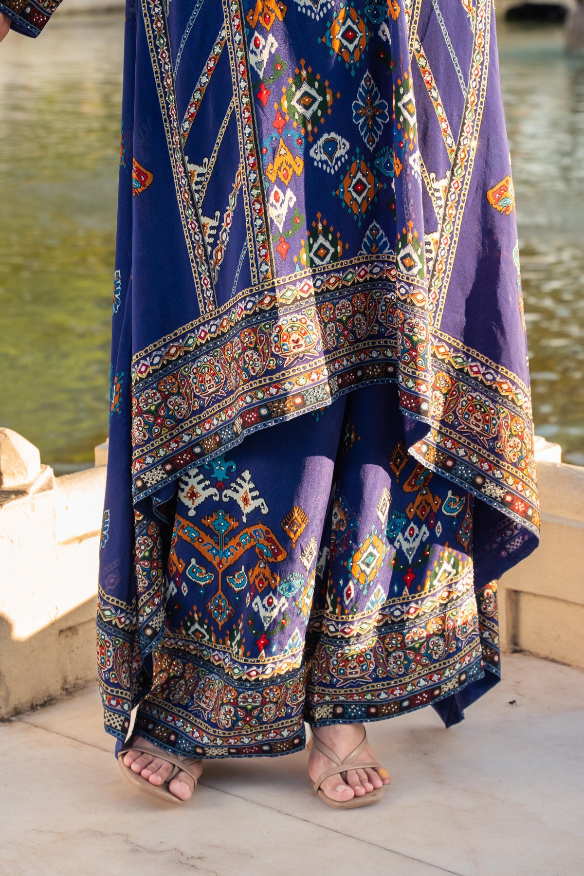 Ziya Indigo A-Line Kurta Set