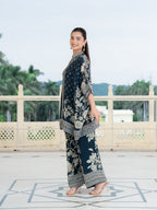 Gulnaar Black Kaftan Set