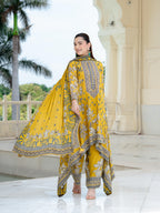 Nargis Mustard A-Line Kurta Set