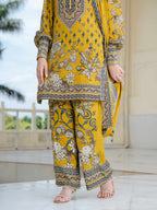 Meher Mustard Short Kurta with Pants