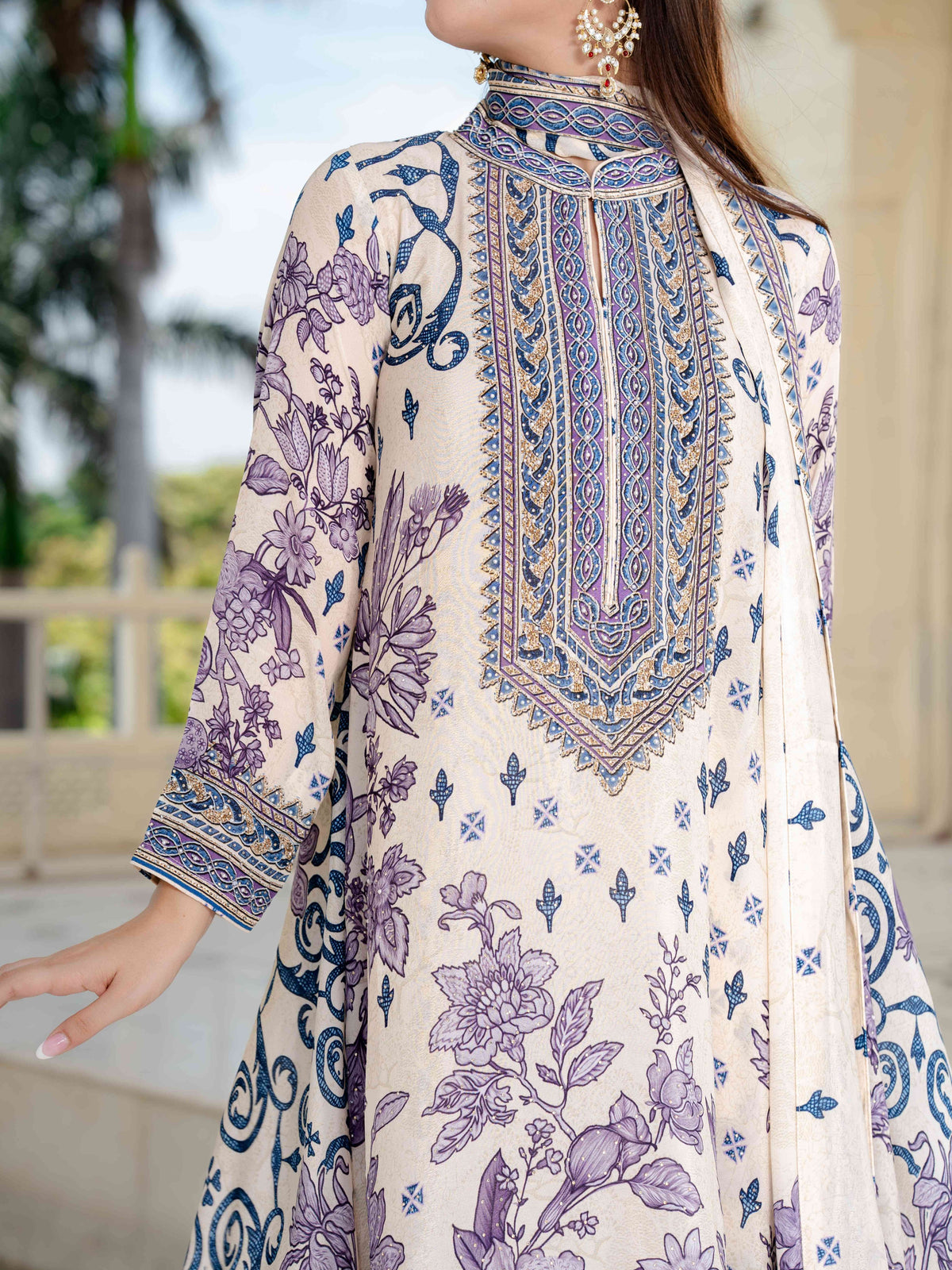 Nargis Off-White A-Line Kurta Set