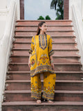 Khwaab Mustard Kaftan Set