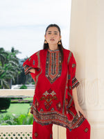 Khwaab Red Kaftan Set