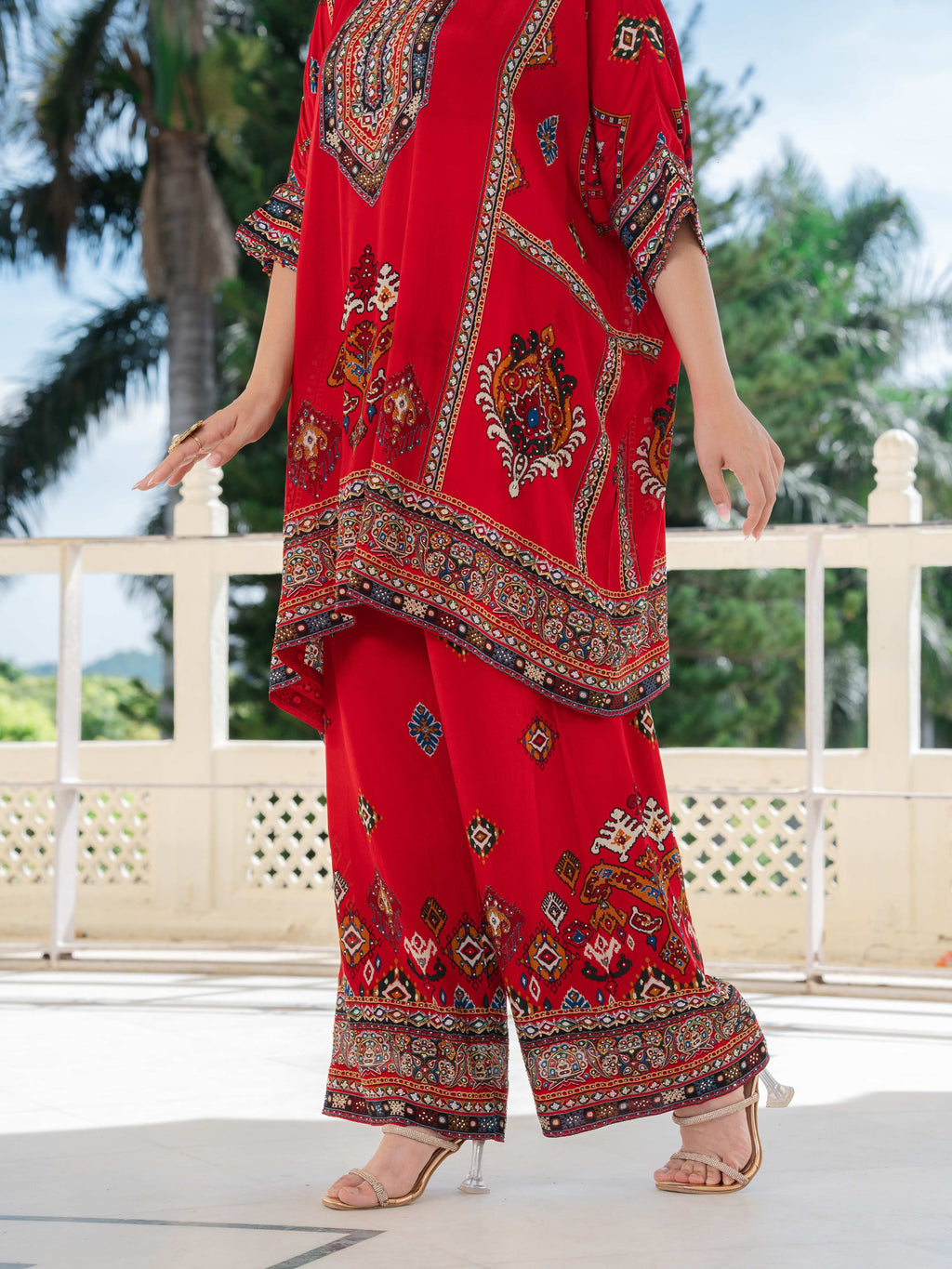 Khwaab Red Kaftan Set