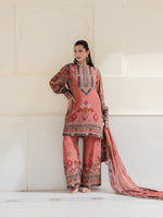 Saanjh Blush Pink Short Kurta with Pants