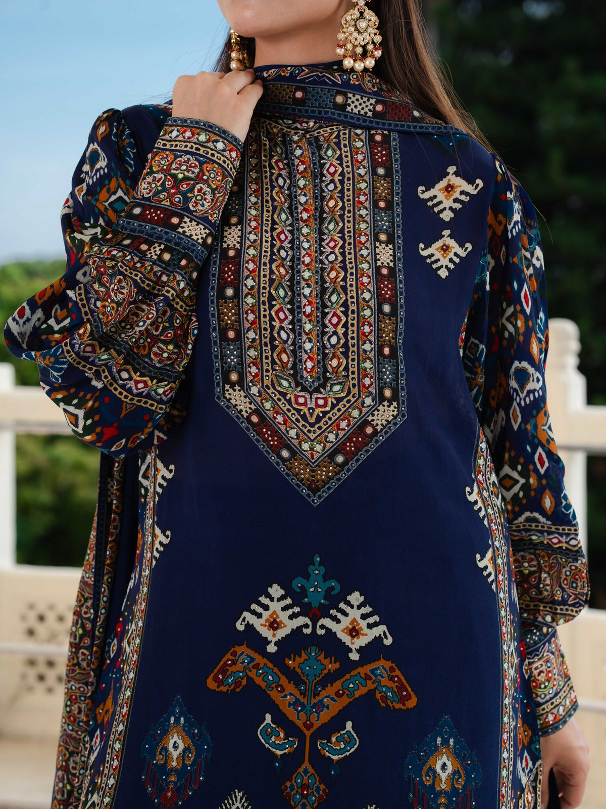 Saanjh Indigo Kurta with Pants