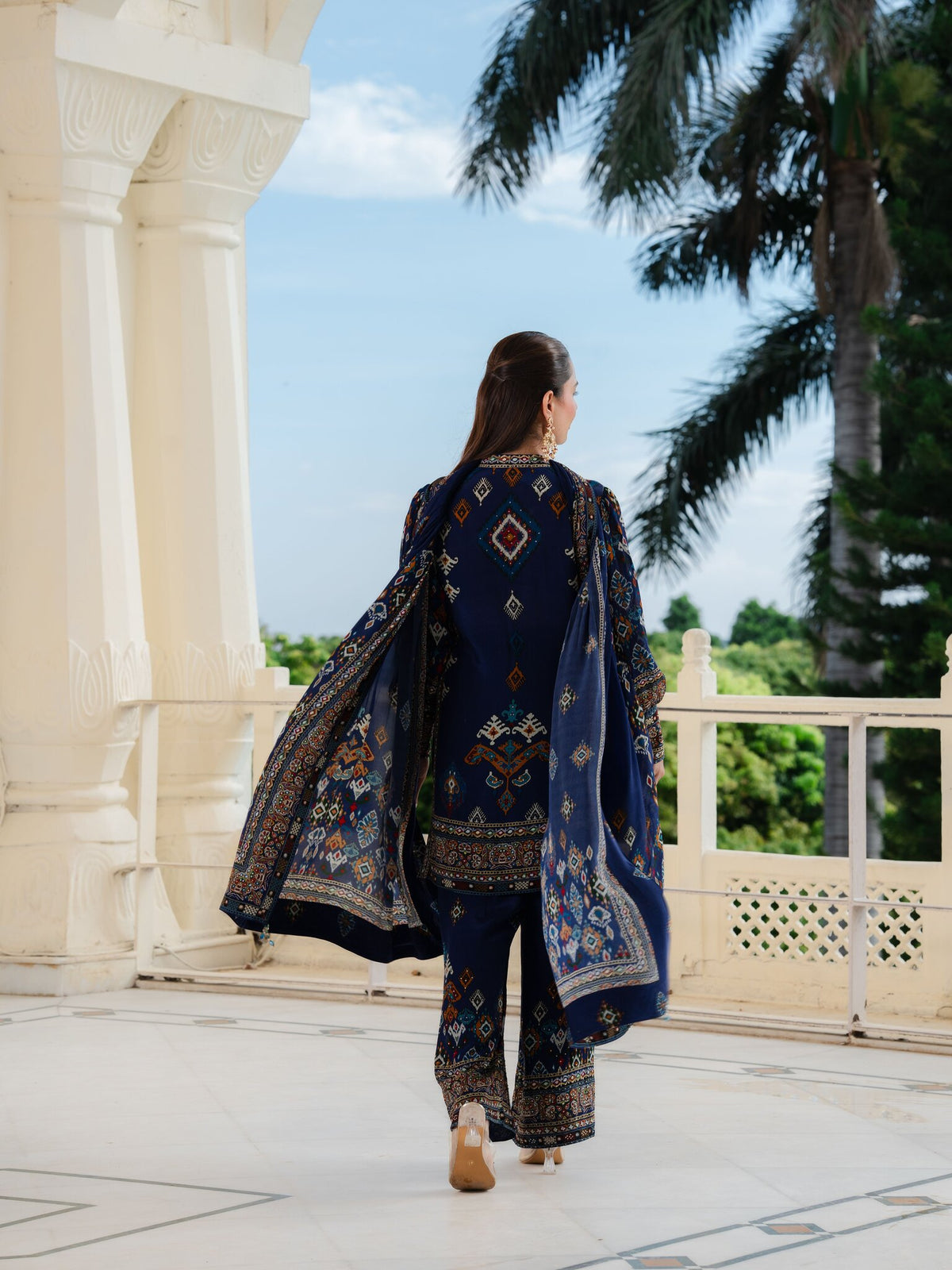Saanjh Indigo Kurta with Pants